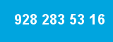 928 283 53 16 928 283 53 16
